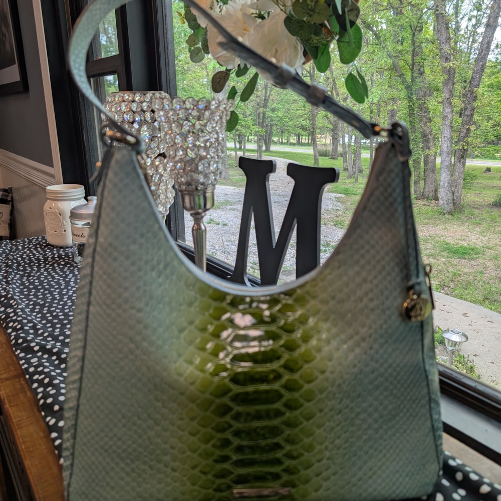 Brahmin Tabitha Limeade Rivers Shoulder Bag